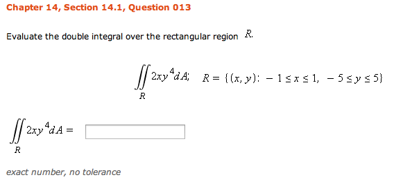 Solved Evaluate The Double Integral Over The Rectangular Chegg Com