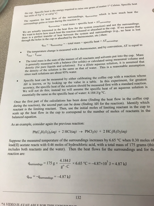 Chemistry lab report sample picture