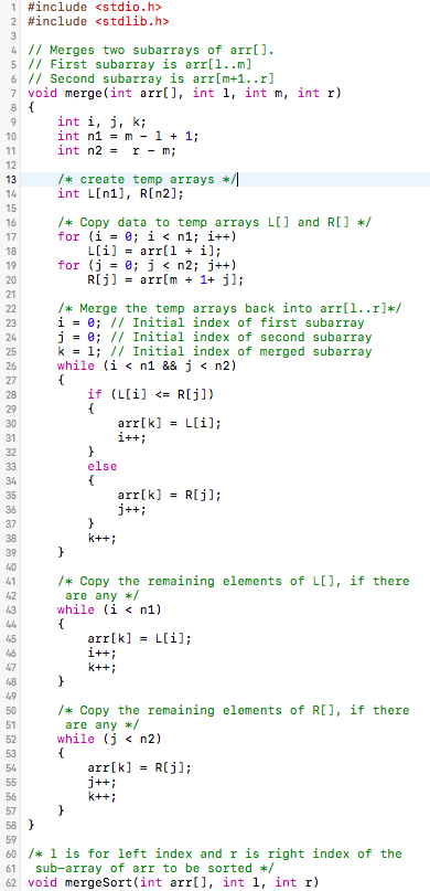 Solved C To Mips Assembly Language Merge Sort I Ve Writt Chegg Com