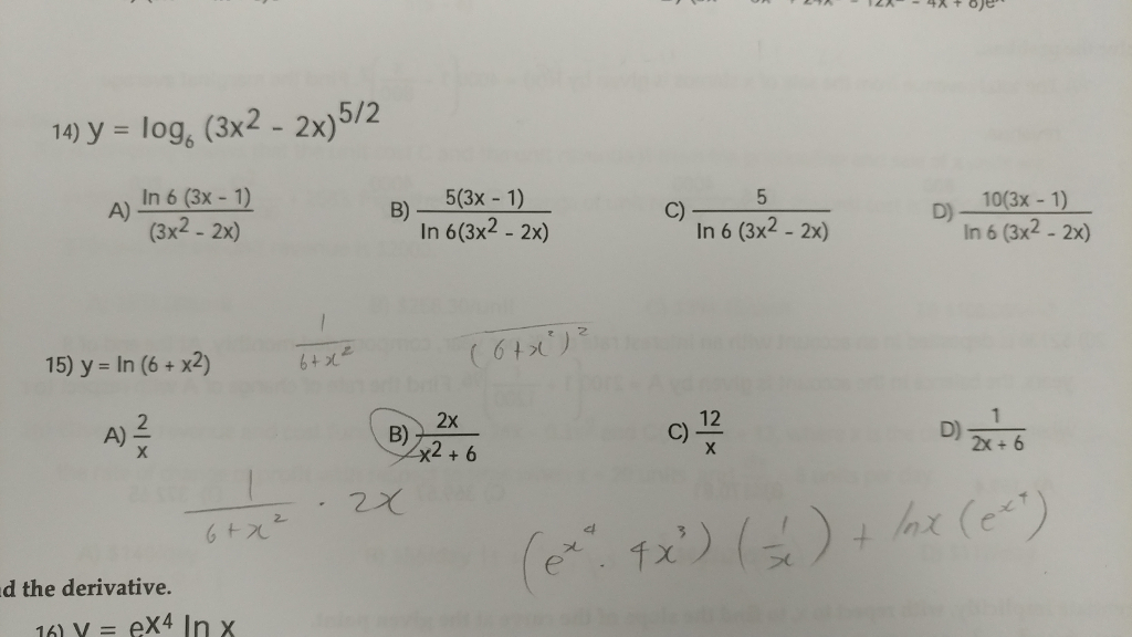 Log 6x 1 2x 2 log