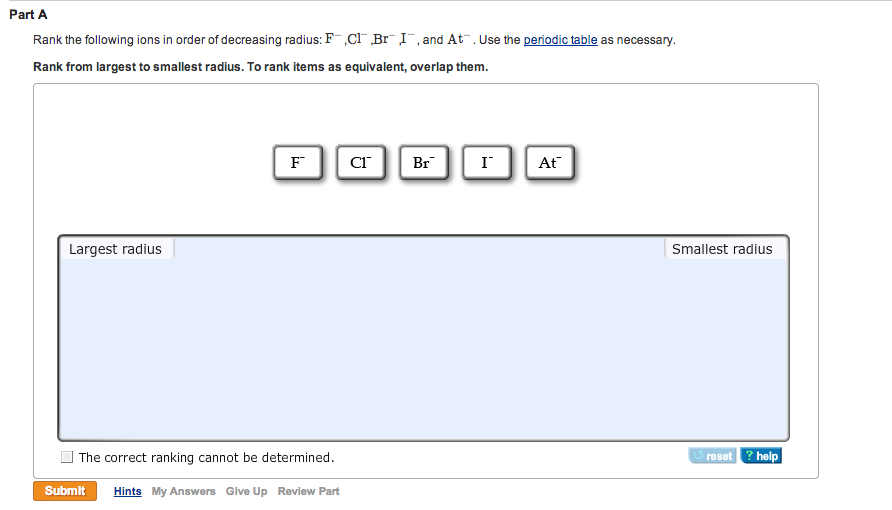 Solved The Following Ions Contain The Same Number Of Elec