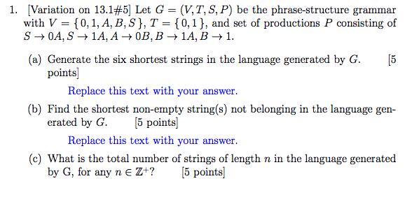 Solved 1 Variation On 13 145 Let G V T S P Be The Chegg Com