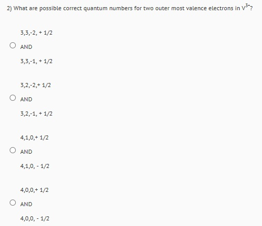 configuration electron v3+ What V3 ? [Ar]4s2 Solved: Configuration Of Electron Is The