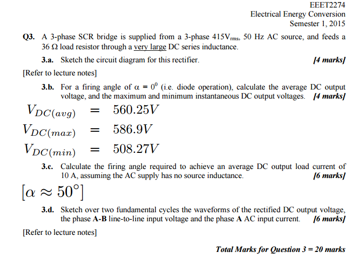 3 phase rectifier calculator