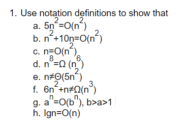Solved 1 Use Notation Definitions To Show That 2 2 2 C Chegg Com