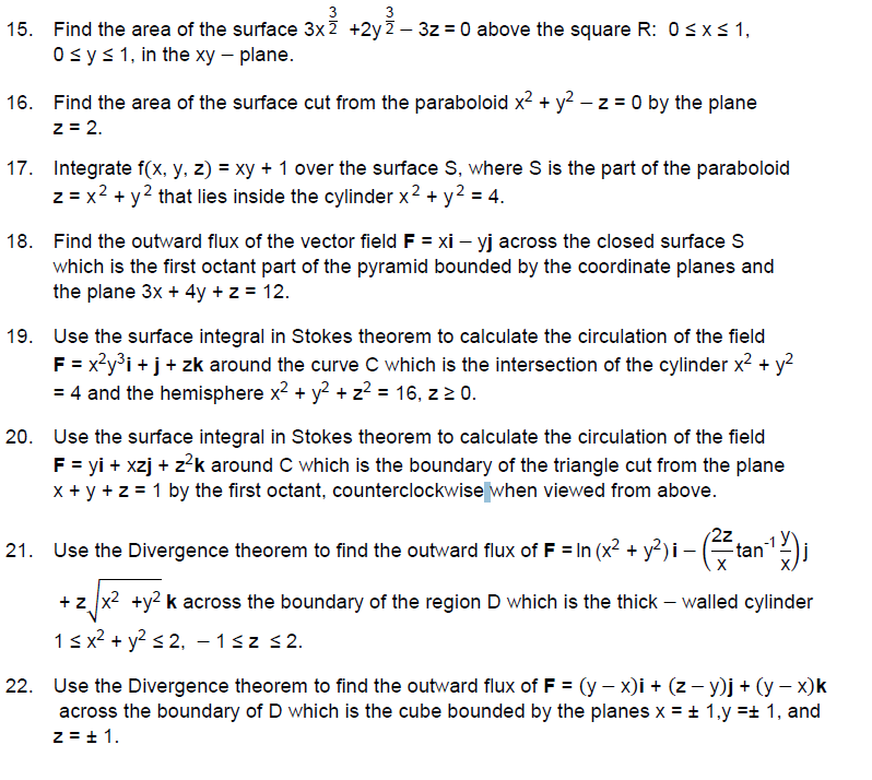 Solved Find The Area Of The Surface 3x 3 2 2y 3 2 3z Chegg Com