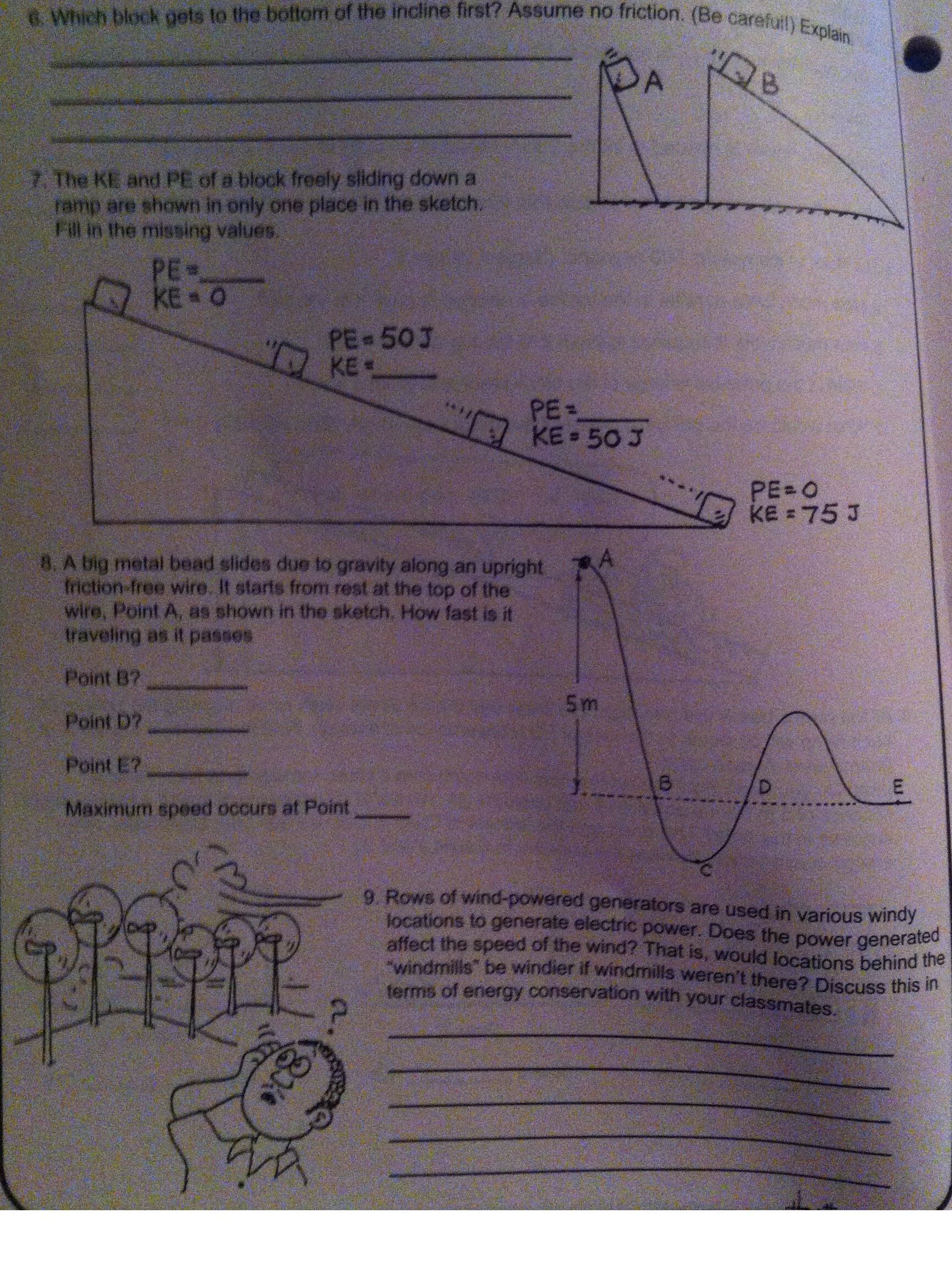 Which Block Gets To The Bottom Of The Incline First Chegg 