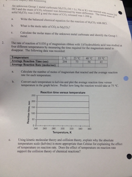 What Are The Answers To All Parts Of 1 And 2 Chegg 