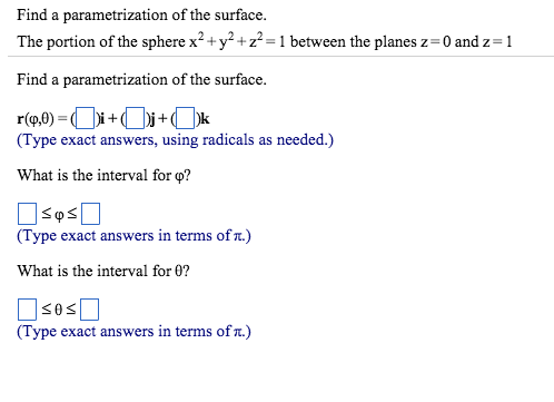 Solved Find A Parametrization Of The Surface The Portion Of Chegg Com