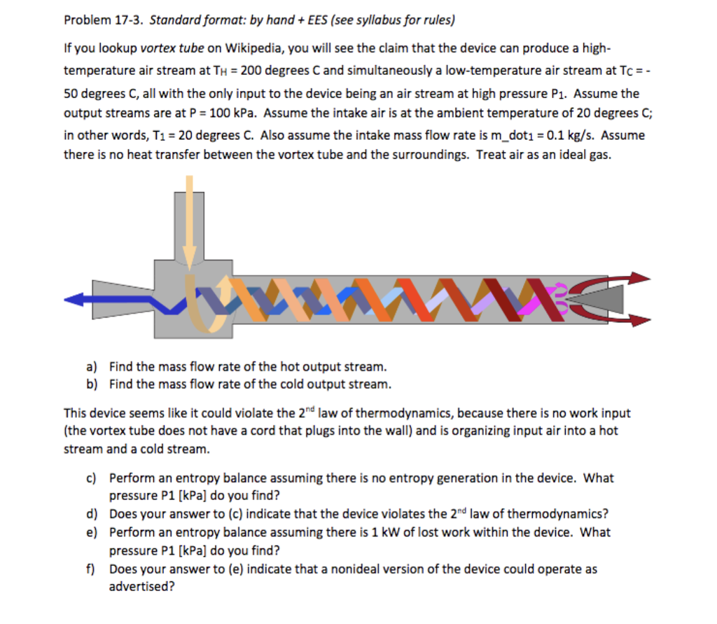 Solved Problem 17-3. Standard format: by hand+EES (see