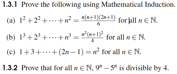 Solved Prove The Following Using Mathematical Induction Chegg Com