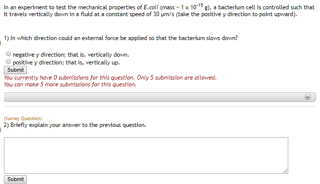 Solved In An Experiment To Test The Mechanical Properties Chegg Com