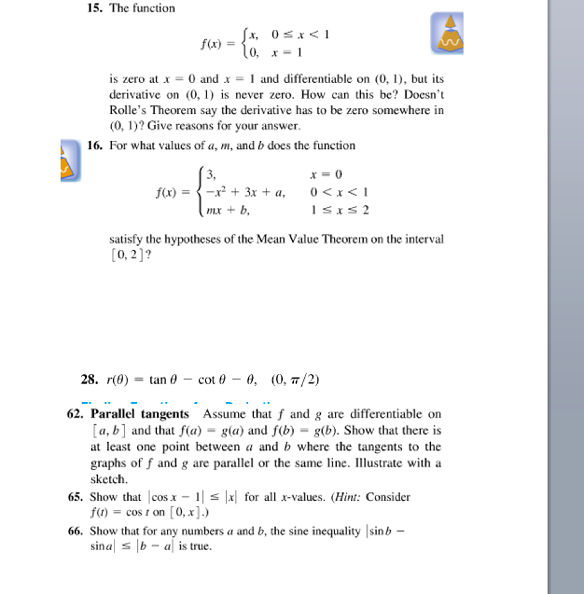 The Function F X X 0 Lessthanorequalto X 1 0 Chegg Com