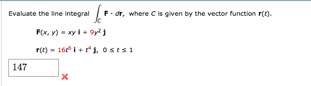 Solved Evaluate The Line Integral Integration C F Dr W Chegg Com