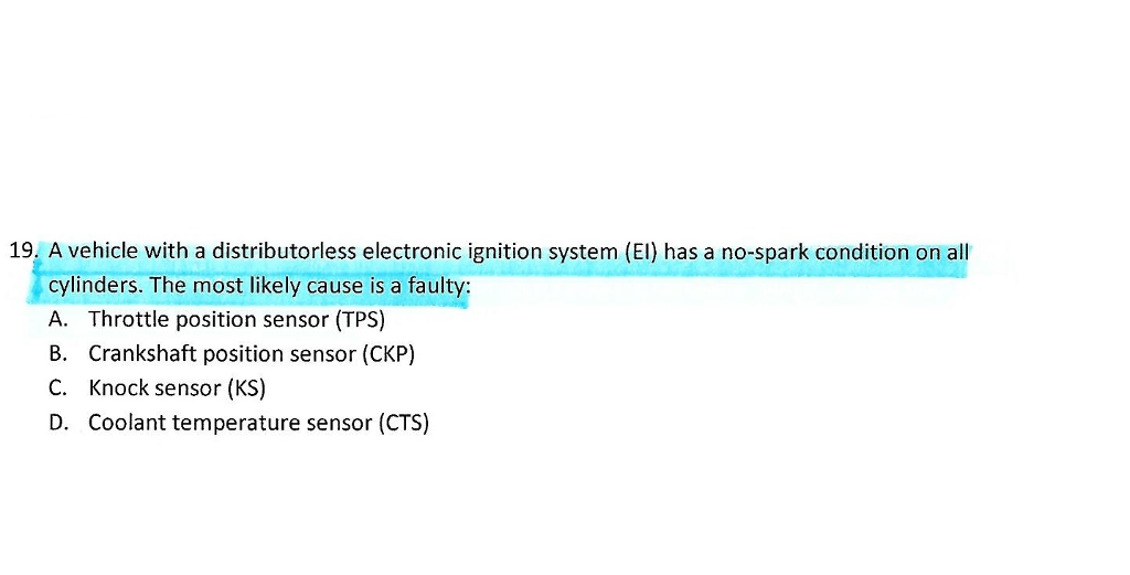 Can a Knock Sensor Cause No Spark  