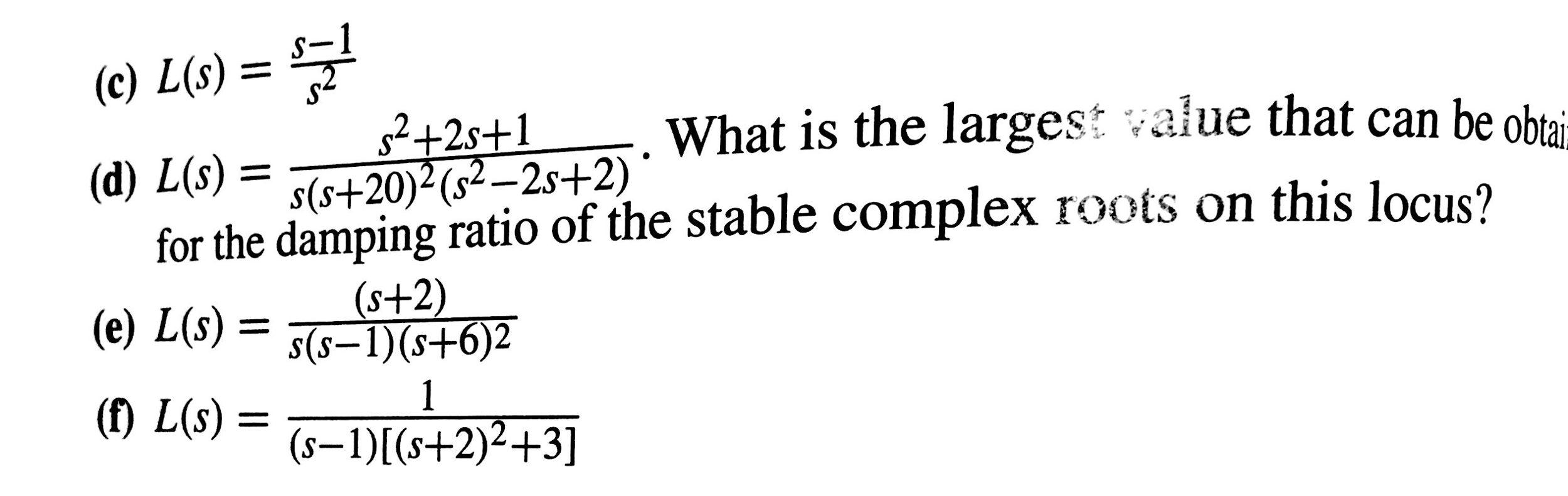 58 Rhp And Zeros Sketch The Root Locus With Resp
