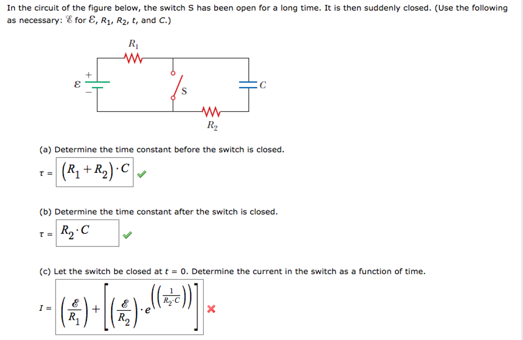 Solved In The Circuit Of The Figure Below, The Switch S H