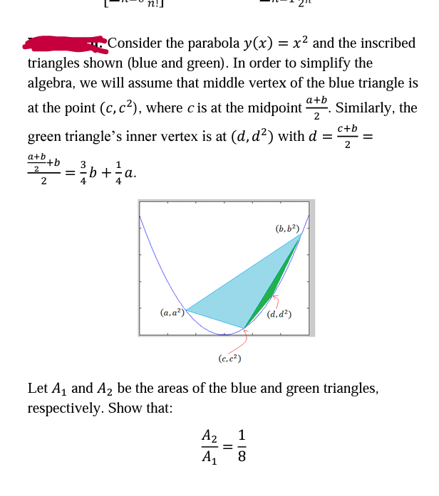 Solved Consider The Parabola Y X X 2 And The Inscribed Chegg Com