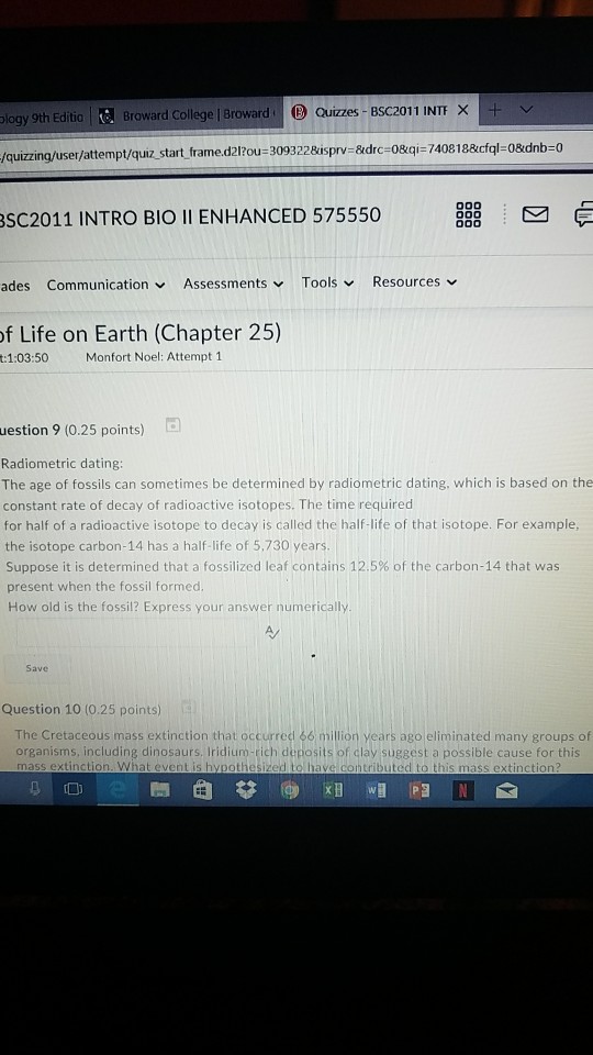 Solved: Radiometric Dating: The Age Of Fossils Can Sometim ...
