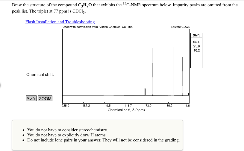 Solved Draw The Structure Of The Compound C 3H gO That Ex 