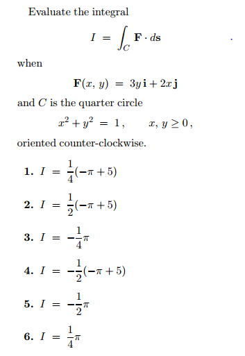 Find the work done by the force field calculator picture