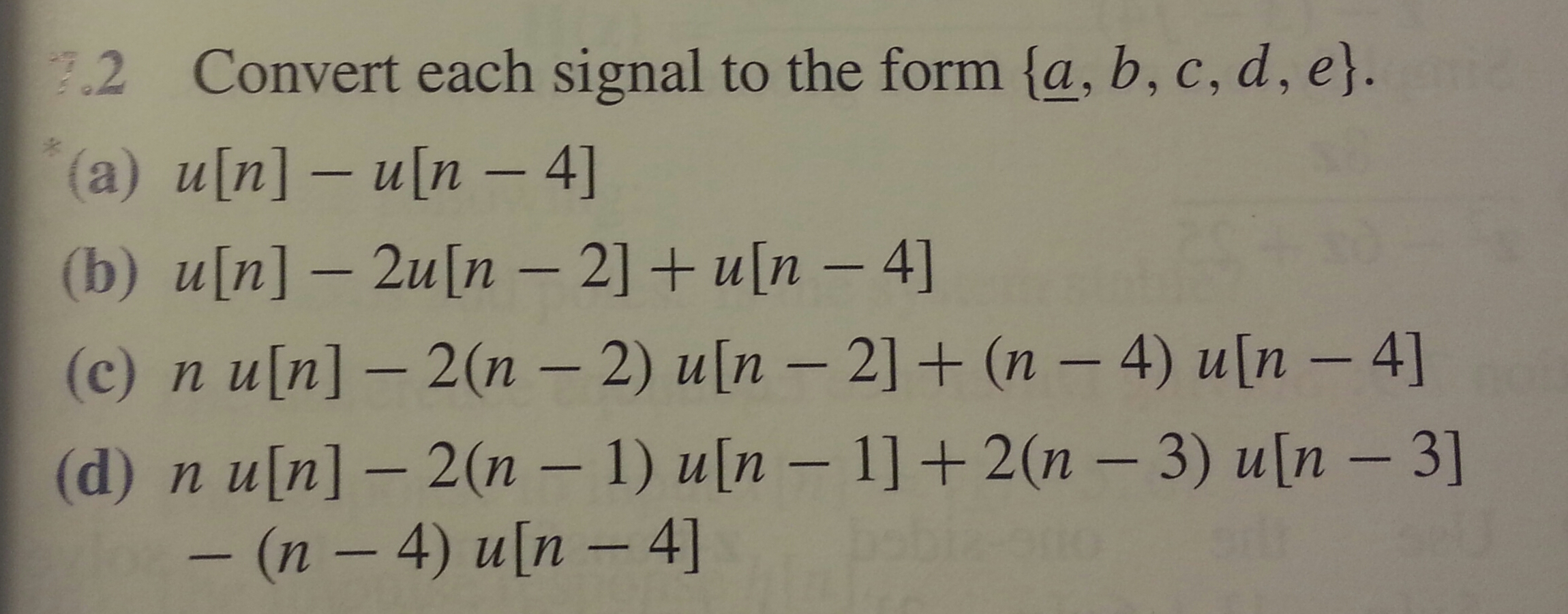 Solved 2 Convert Each Signal To The Form Ta B C D E Chegg Com
