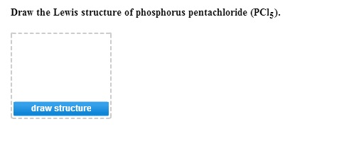 phosphorus pentachloride lewis structure