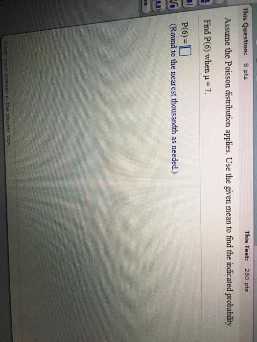 Assume The Poisson Distribution Applies Use The Chegg 