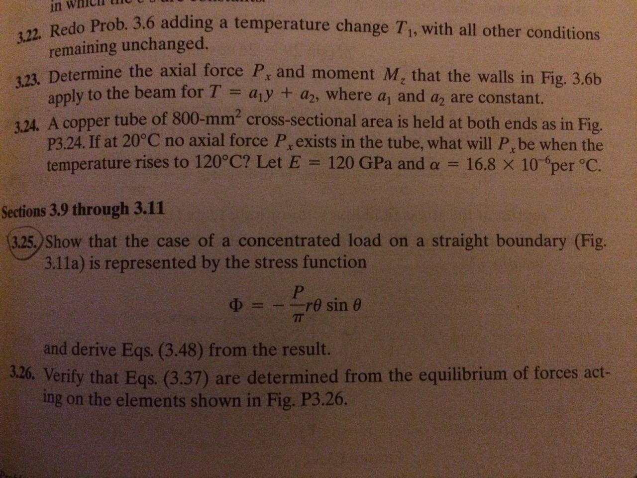 Q 25 from the book( advanced mechanics of materials and applied elasticity (5th edition))