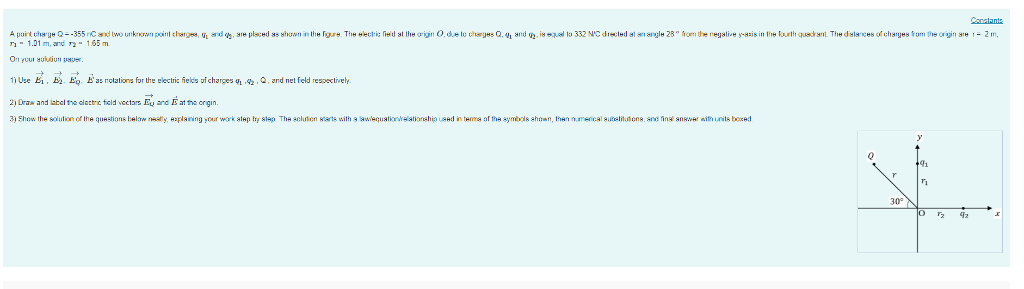 Solved A Find The X Component Of The Electric Field Of C Chegg Com