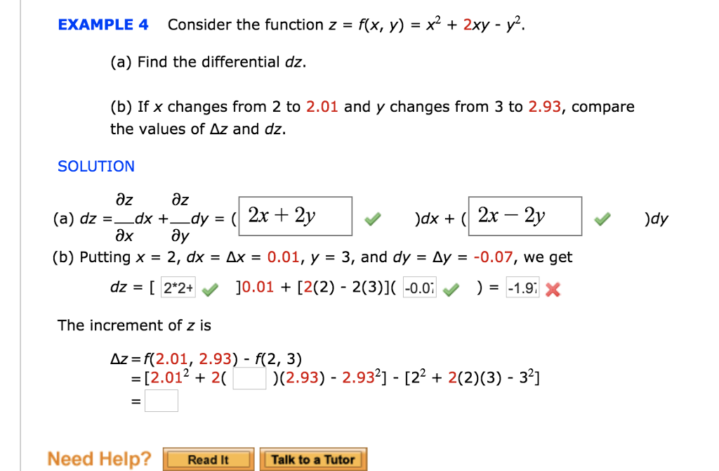 Solved Example 4 Consider The Function Z Rx Y X2 Chegg Com