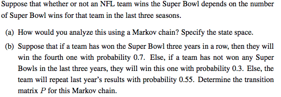 Suppose That Whether Or Not An Nfl Team Wins The S