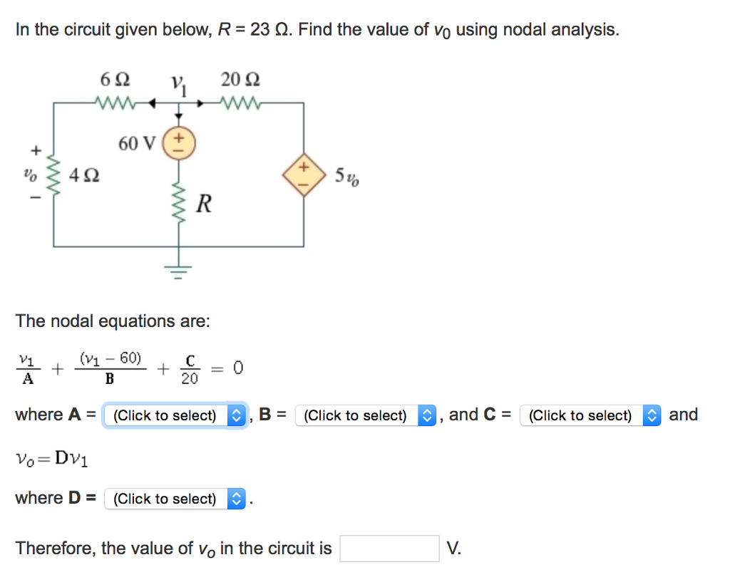 Solved In The Circuit Given Below R 23 Ohm Find The Chegg Com