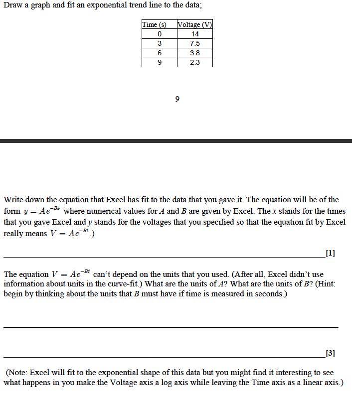 If We Are Graphing Volts Vs Time And Using This Chegg Com