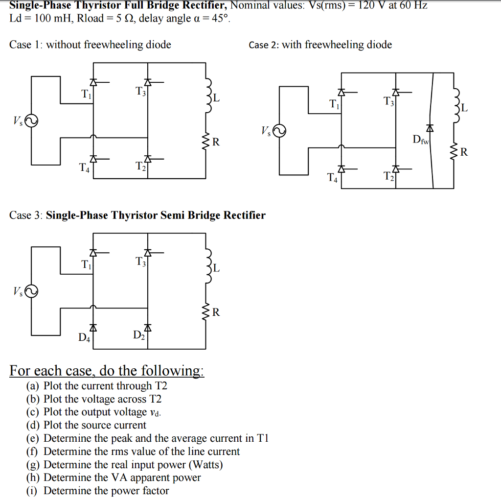 thyristor bridge rectifier