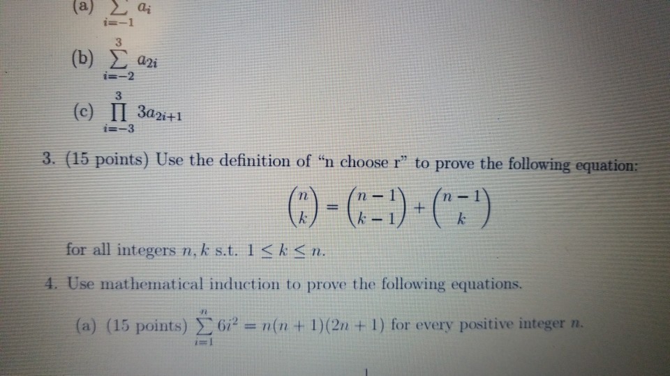 Solved A S Ai I 1 3 B S i 3 C P3a2i 1 I 3 3 1 Chegg Com