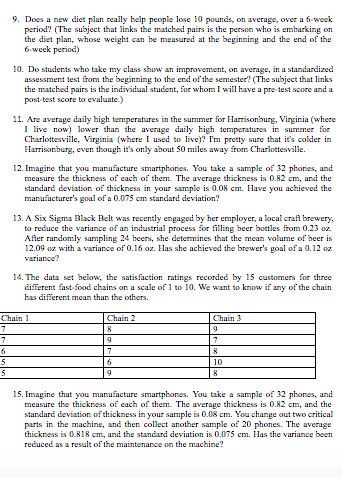 Solved Please Choose The Appropriate Test To Conduct Suc