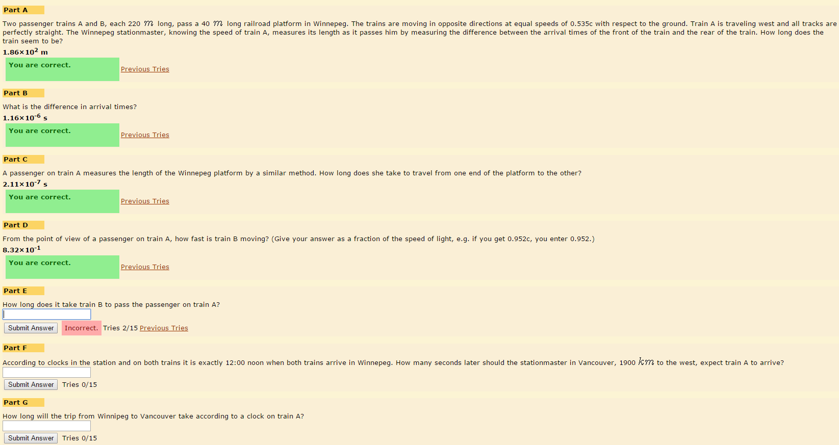 Solved Two Passenger Trains A And B Each 220 M Long Pas - 