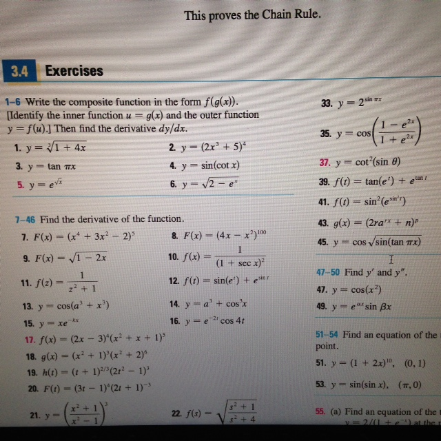 Solved Write The Composite Function In The Form F G X Chegg Com