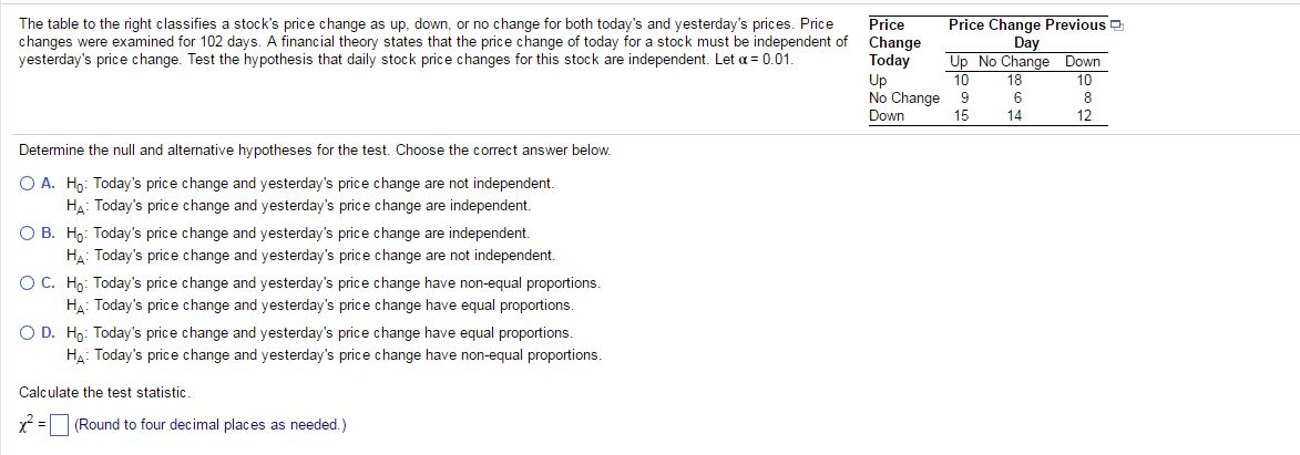 Solved ou are asked to create a table for stock prices with