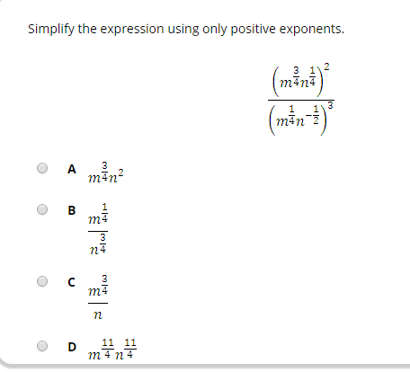 Solved Simplify The Expression Using Only Positive Expone Chegg Com