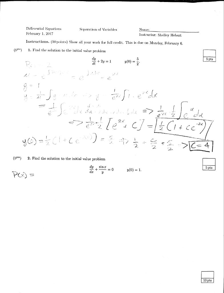 Find The Solution To The Initial Value Problem Dy Dt Chegg 