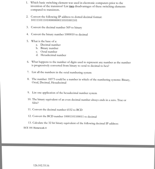 Solved Which Basic Switching Element Was Used In Electron Chegg Com