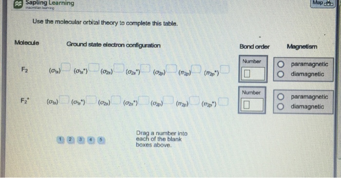 Use Molecular Orbital Theory To Complete The Ground Cheggcom