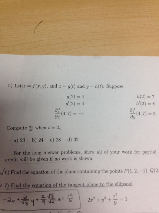 Solved Let Z F X Y And X G T And Y H T Suppos Chegg Com