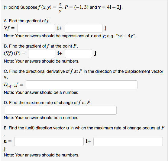 Solved Suppose F X Y X Y P 1 3 And V 4i 2 Chegg Com