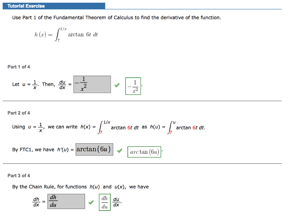 Solved Use Part 1 Of The Fundamental Theorem Of Calculus Chegg Com