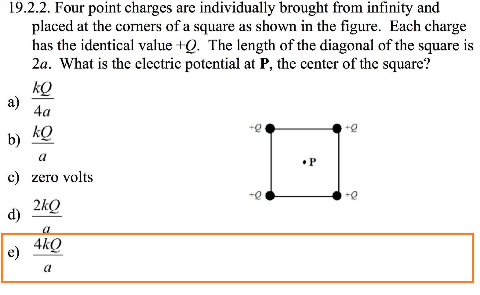 Solved: 19.2.2. Four Point Charges Are Individually Brough... | Chegg.com