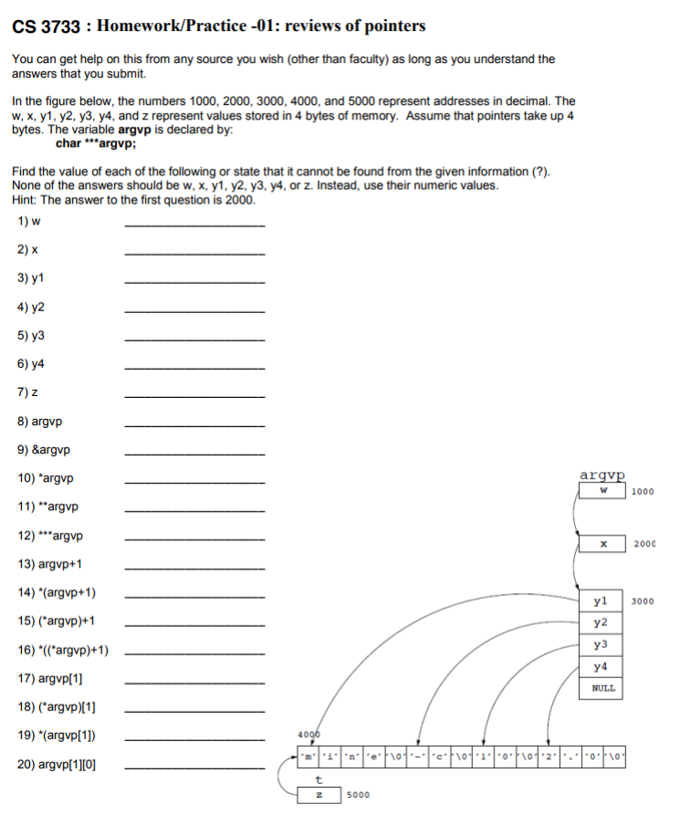 Solved Cs 3733 Homework Practice 01 Reviews Of Pointe Chegg Com