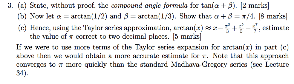 Solved 3 A State Without Proof The Compound Angle Chegg Com